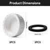 3Pcs 40mm Sink Blanking Cap, Waste Pipe Caps with Female