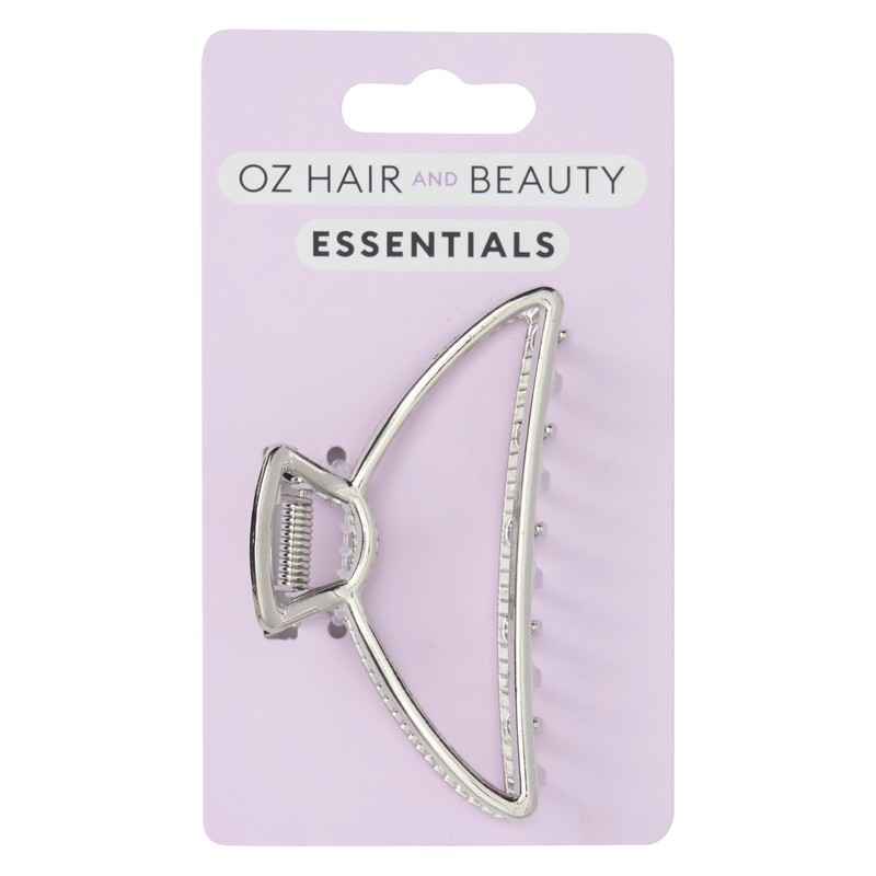 Oz Essentials Metal Claw Clip - Silver