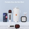 Karaoke Machine for Adult Kids, Portable Bluetooth Speaker with 2