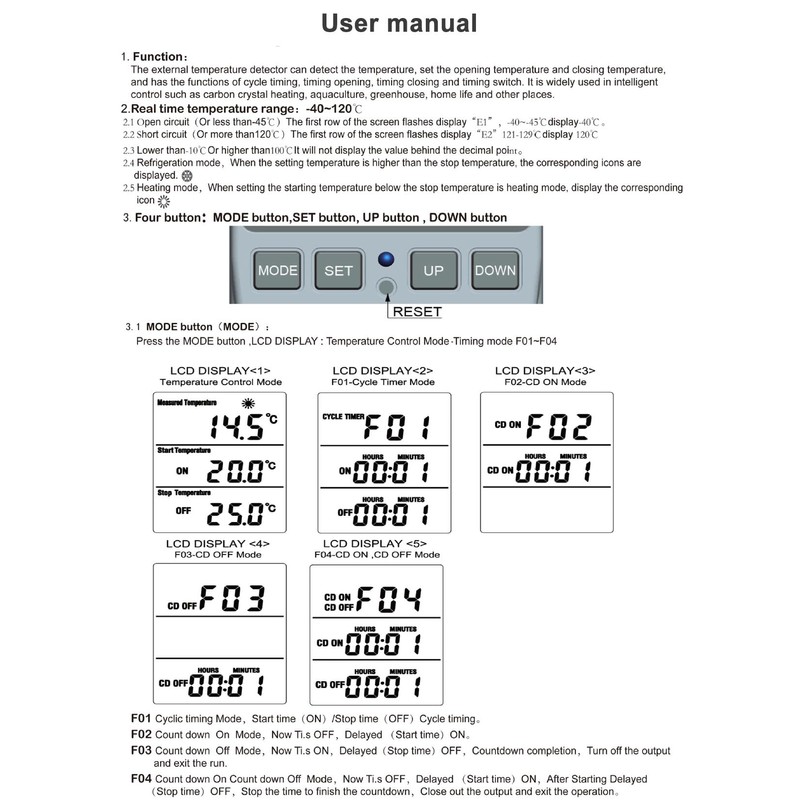 Greluma 1 Piece AC 230V Digital Temperature Controller Socket with