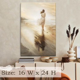 Riveda The Lord Shall Stand with Thee Wall Art Wall Art Christian Inspirational Canvas Art Prints Boho Christian Gift for Women Picture for Livingroom Bedroom Bathroom (16"*24")