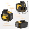 Laser Level 360 Self Leveling, SAVSEC 3 x 360 3D