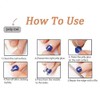 Blue Press on Toenails Cat Eye Fake Toe Nails Short
