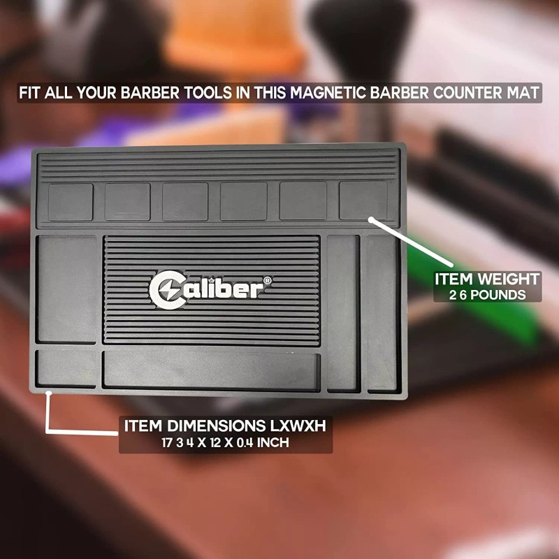 Caliber Pro Magnetic Mat - 6 Magnetic Spaces for Clippers
