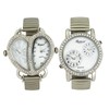 La Paul 270001 Women's Silver Heart Dual Movement Watch