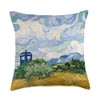 Wheatfield with Cypresses Doctor Visit Throw Pillow