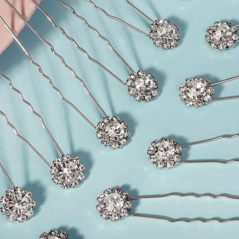 rhinestone pin (silver)