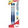 Pentel Quicker Clicker Mechanical Pencil, (0.7mm), Transparent Blue Barrel, Pack