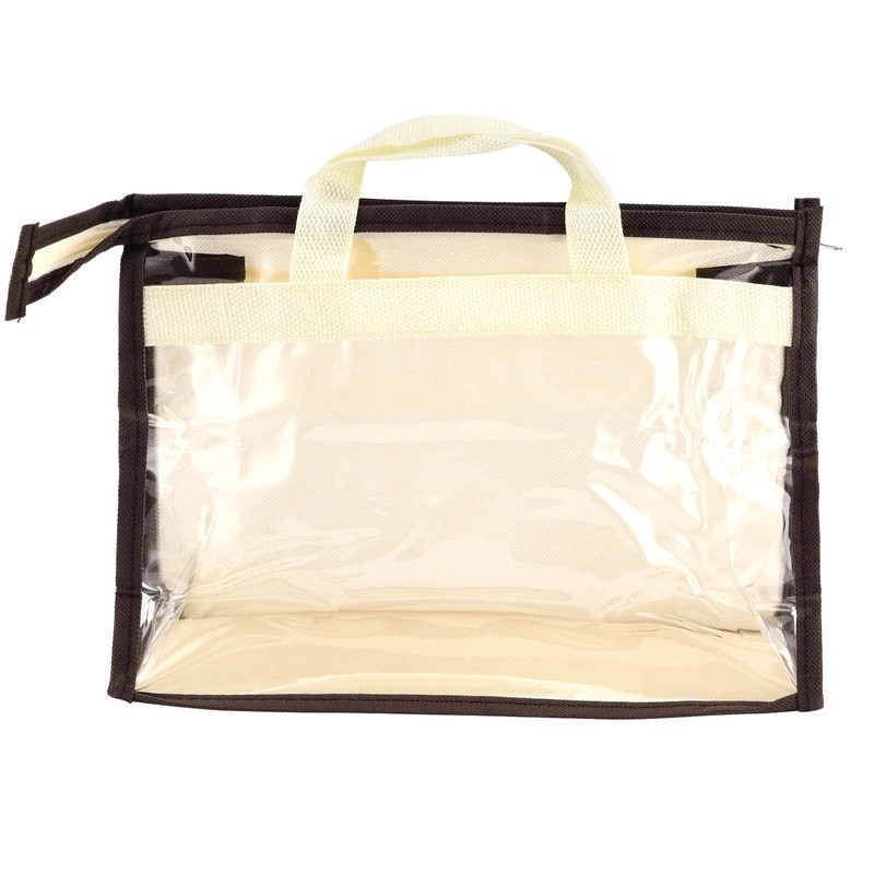 TAICHEUT 18 Pack 3 Sizes Clear Handbag Storage, Clear Purse