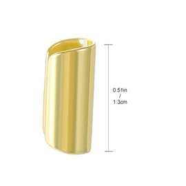 Gold Silver Band Cuff Earrings for Women, Cartilage Cuff Wrap Clip On Earrings, Geometric Hollow Statement Cuff Earrings Gifts for Women Wife (gold)