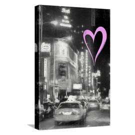 ART.COM Stretched Canvas Print Luv Collection - New York City - Broadway by Philippe Hugonnard, 12" x 18"