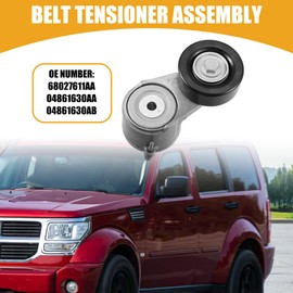 Partuto Belt Tensioner Assembly for Dodge Nitro 08-11 Metal Black - 1 Pc