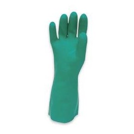 Radnor Size 9 Green Radnor 13" Unlined 15 mil Unsupported Nitrile Gloves With Sand Patch Finish