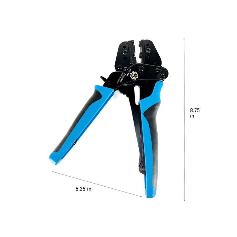 GIZWIZ Parallel Action Ratchet Crimp Tool for Non-insulated Flag Terminals