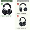 ACCIUK Replacement Ear Pads, Compatible with Shure AONIC 50 Headphones.