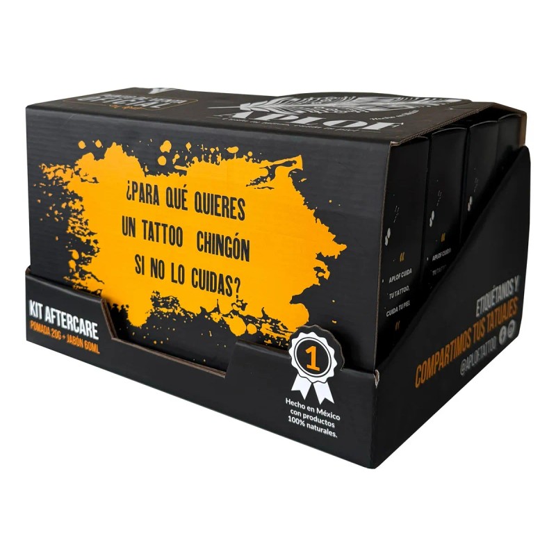 Kit 0 Aplof Tatuadores Aftercare Natural Crema Tatuaje Jabón