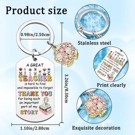 Teacher Christmas Gifts Daycare Teacher Appreciation Gifts End Of Year Teachers Gift Preschool Daycare Teachers Gift Thank You Keychain Birthday Retirement Present Back To School