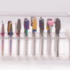 Nail Drill Holder 30 Holes Nail Bit Holder Plastic Container