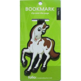 Horse Bookmarks (Clip-over-the-page) Set of 2 - Assorted colors