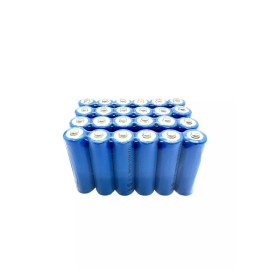 RELIGHTABLE 14500 LiFePO4 AA 3.2V 400mAh Rechargeable Batteries for Solar Lights IFR14500 - 24 PCS, 400mAh, Button Top