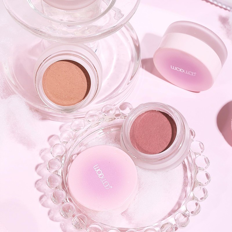 Wirwody チーククリーム チーク泥 血色感アップ ほんのり酔い顔 膏転粉 新感覚テクスチャー 毛穴カバー ポータブル ナチュラル仕上げ