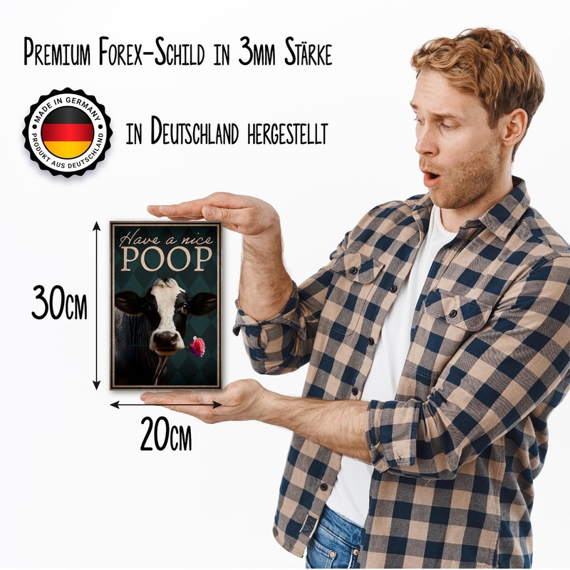 Have A Nice Poop Sign Funny Gift Idea for Toilet