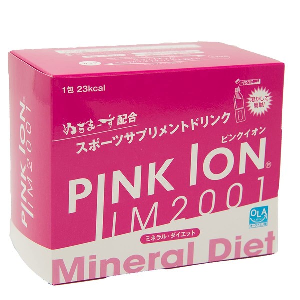 Pink Ion Powder Refreshing Drinks, PINK ION, 30 Packets, Supplement, Mineral 1103, Heatstroke