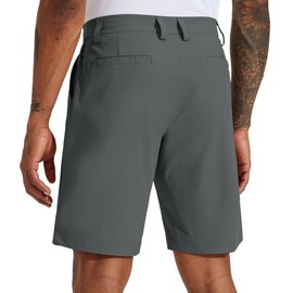 Willit Men's Golf Shorts Stretch Work Dress Shorts Quick Dry Hiking Athletic Casual Shorts with Pockets 10" Deep Gray 34