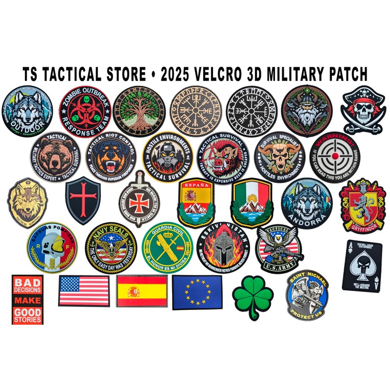 Patch PVC SPAGNA Fosforescente Patch 3D PVC Scratch Hook Loop