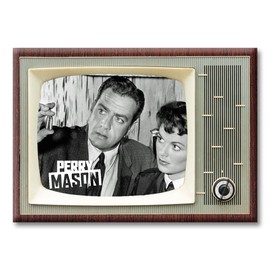 Perry Mason TV Show Retro TV Design Fridge Magnet