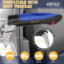 NINEMAX Car Door Handle for Elderly Car Handle Assist Support, Auto Grab Handles, Portable 3 in 1 Car Door Cane for Seniors, Handicap (1 pc)