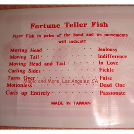 Fortune Teller Miracle Fish Magic Trick (pack of 10)