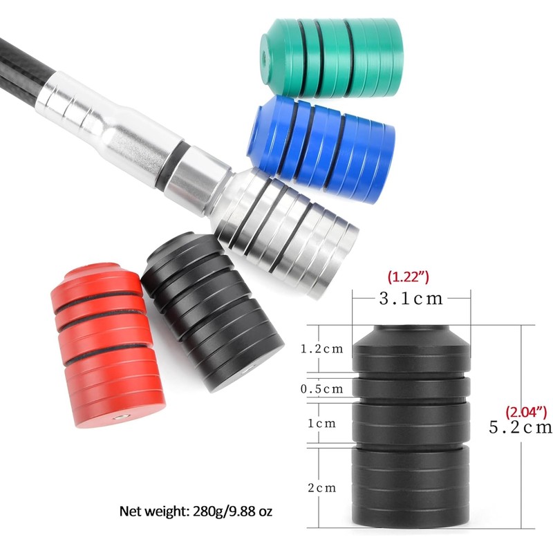 wolfman Archery Bow Stabilizer Weight Kit Detachable Bow Stabilizer Weights