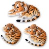 TE-Trend 2-in-1 XL Plush Tiger Baby Predatory Cat Cuddly Toy