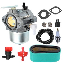 699831 Carburetor with Air Filter Tune Up Kit Compatible with Briggs & Stratton 283702 283707 284702 284707 284777 286702 286707 289702 289707 28D702 28D707 28M706 Lawn Tractor Mower Engines,LIYYOO