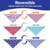 QUQULE 4th of July Dog Bandanas Summer XLarge 3PCS, 6