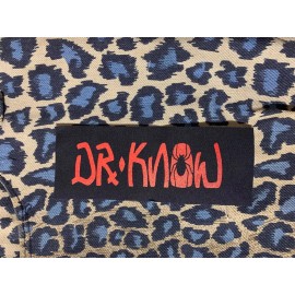Unbranded Dr Know Logo DIY Patch- Punk Crust Black Flag Off Leftover Crack Oi