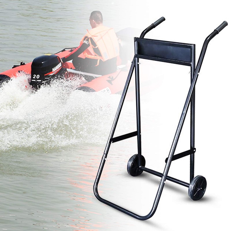 Outboard Boat Engine Trolley Outboard Motor Foldable Bracket Stand 70KG
