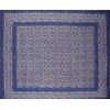 Rajasthan Block Print Tapestry Cotton Bedspread 108" x 88" Full-Queen