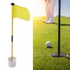 Practice Golf Hole Pole Cup Flag Stick Detachable 2 Section