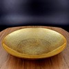 Red Pomegranate AURA 13" Centerpiece Bowl Gold