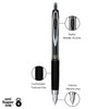 uniball 207 Retractable Gel Pens, Micro Point (0.5mm), Black, 5