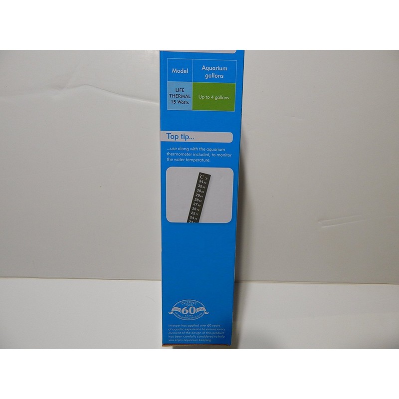 Interpet Life Thermal Flat Aquarium Heater with Free Thermometer Strip