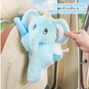 Car Tissue Box - Soft Elephant Paper Case for Backseat,Decorative