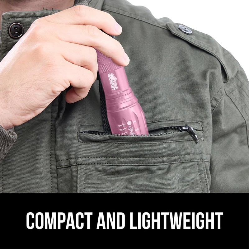 GORILLA GRIP Powerful LED 750 FT Water Resistant 5 Adjustable