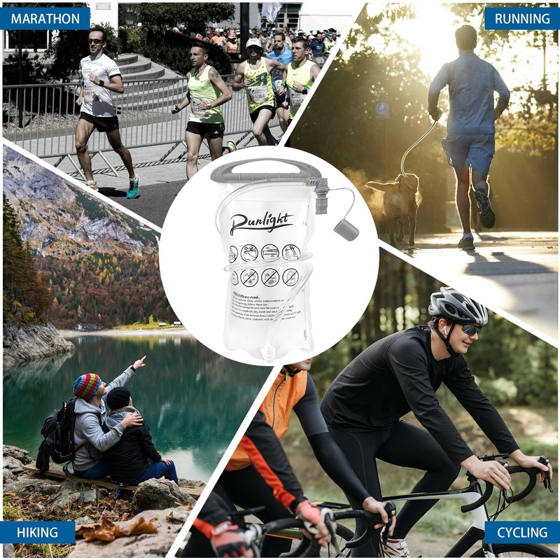 Runlight Hydration Bladder,1.5L Water Bladder for Hiking Backpack Leak-Proof Water