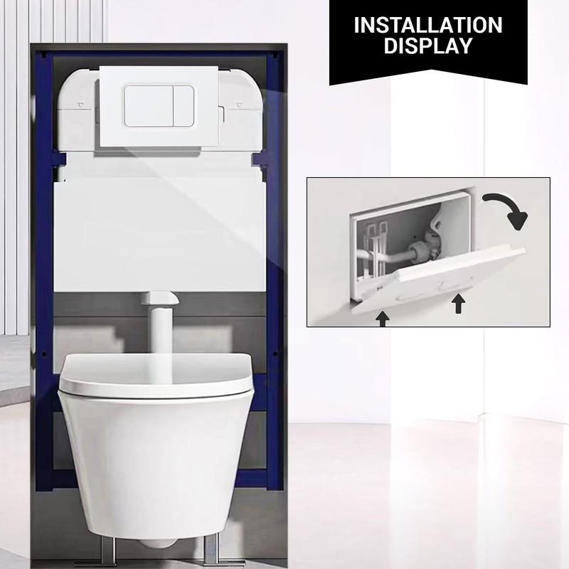 Dual Flush Actuator Plate for Wall Hung Toilet, Compatible with