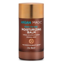 Argan Magic Head To Toe Moisturizing Balm | Softens, Smooths & Hydrates | Original Scent | Made in USA, Cruelty Free, Paraben Free (2.4 Oz)