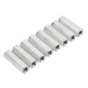 20 Pcs Hex Coupling Nut M5x0.8 25mm Length Stainless Steel