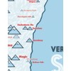 Vermont Ski Resorts Map 11x14 Print (White & Light Blue)